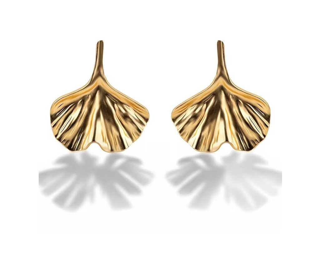 Emily Westwood Jedinečné pozlacené náušnice Listy Juliette EWE250212G