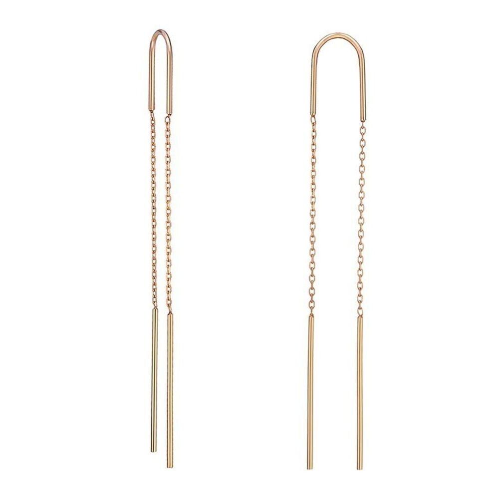 MOISS Luxusní pozlacené náušnice E0004238