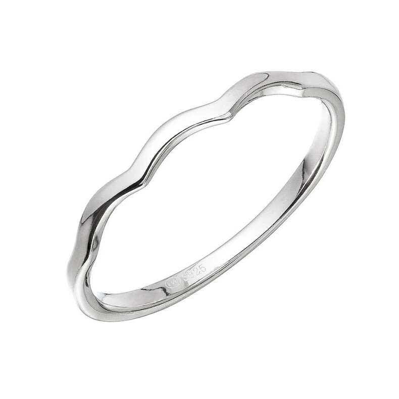 Evolution Group - Pavona Elegantní stříbrný prsten Vlnky 65002 58 mm