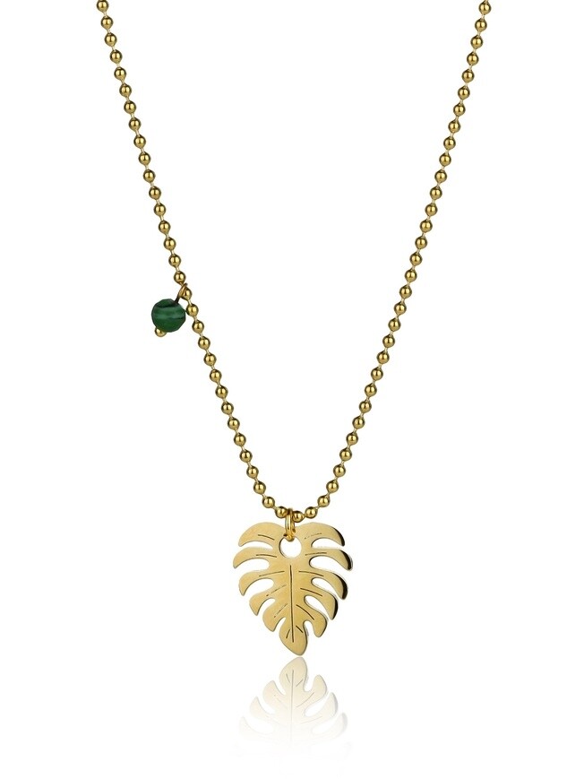 Emily Westwood Originální pozlacený náhrdelník Lístek Katherine EWN23043G