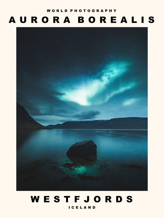 autor Fotografie Aurora Borealis (Westfjords Iceland), 30 × 40 cm