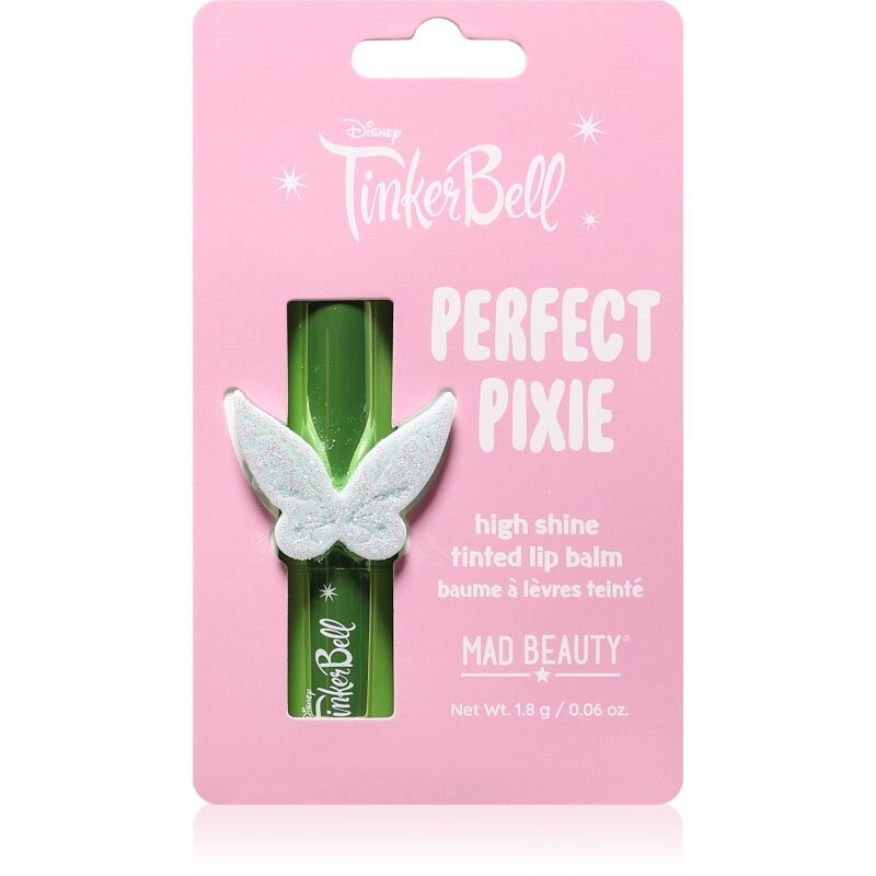 Mad Beauty Disney Tinkre Bell High Shine Lip Balm hydratační balzám na rty 1.8 g