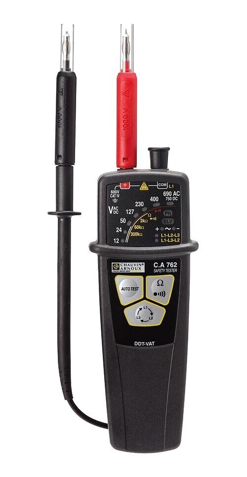 Chauvin Arnoux P01191762D Two-Pole Voltage Absence Tester, 12-690V