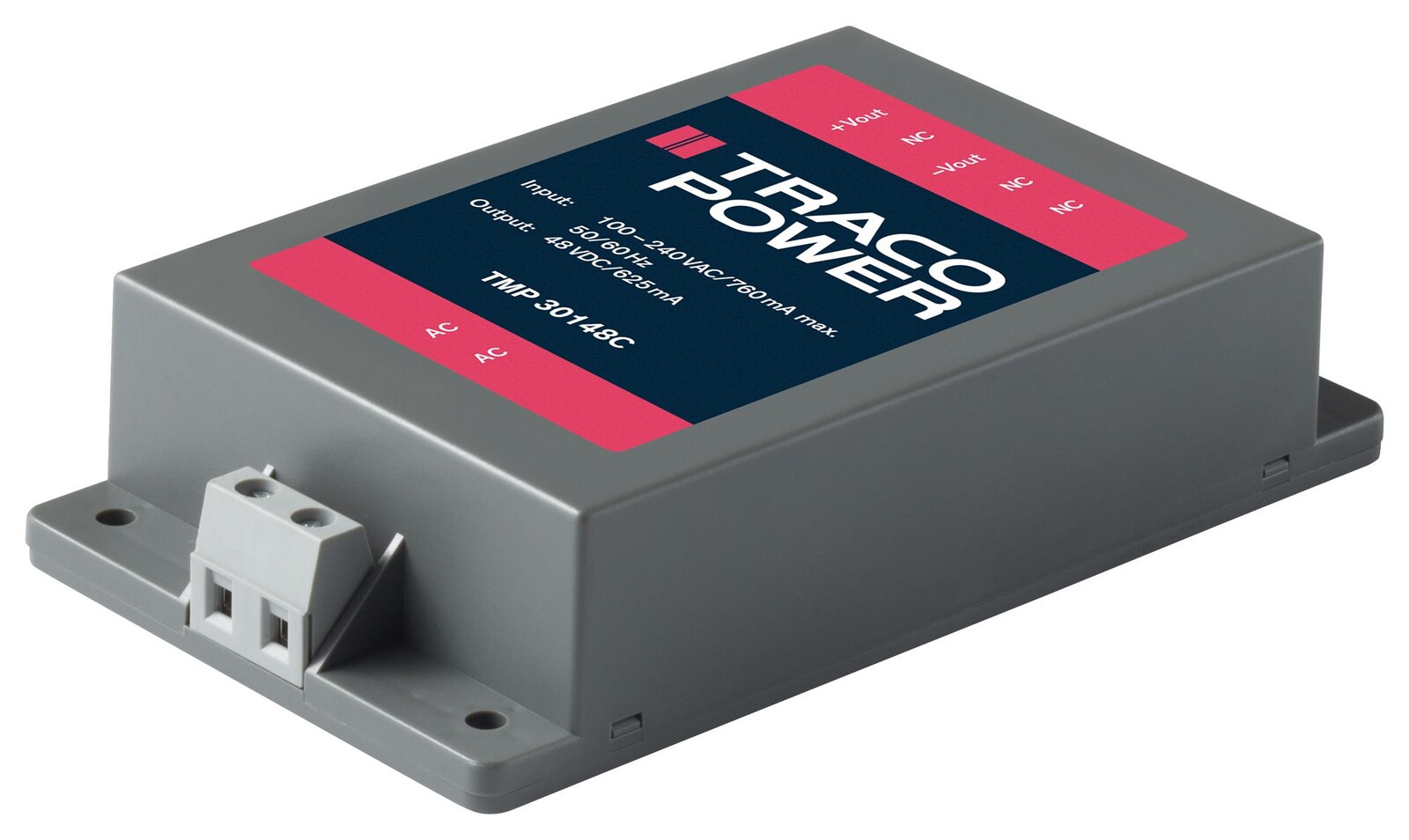 Traco Power Tmp 30212C Converter, Ac/dc, +/-12V, 1.3A/30W, Mod