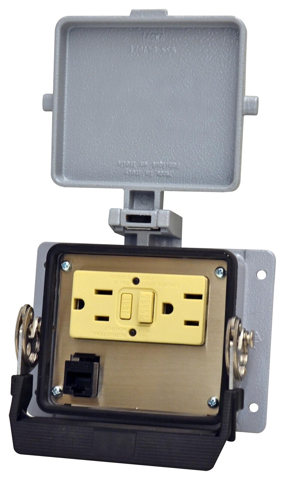 Wago 8000-0100/1000-0362 Metal Enclosure, 2Port, Cat 5E Enet