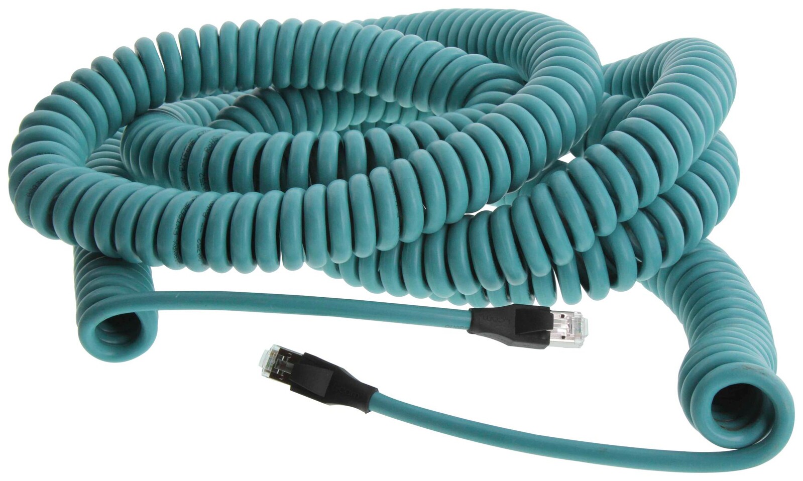 L-Com Trd815Sz-Cd-8-48F Coil Cord, Rj45 Plug-Rj45 Plug, 48Ft