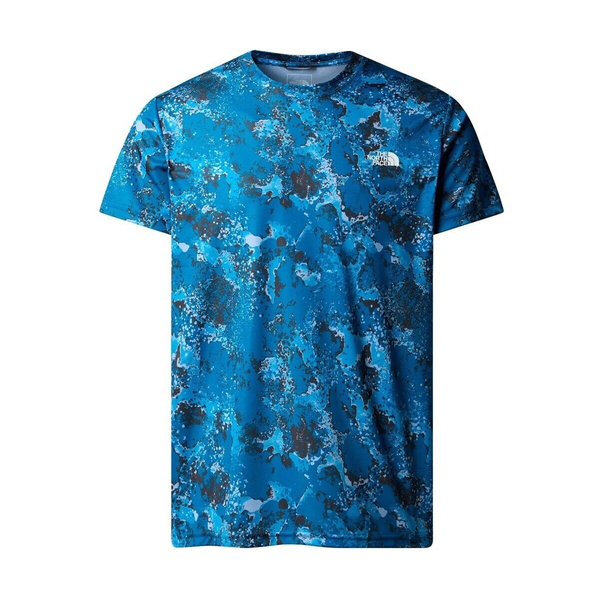 The North Face  Reaxion Amp Crew Print  Modrá