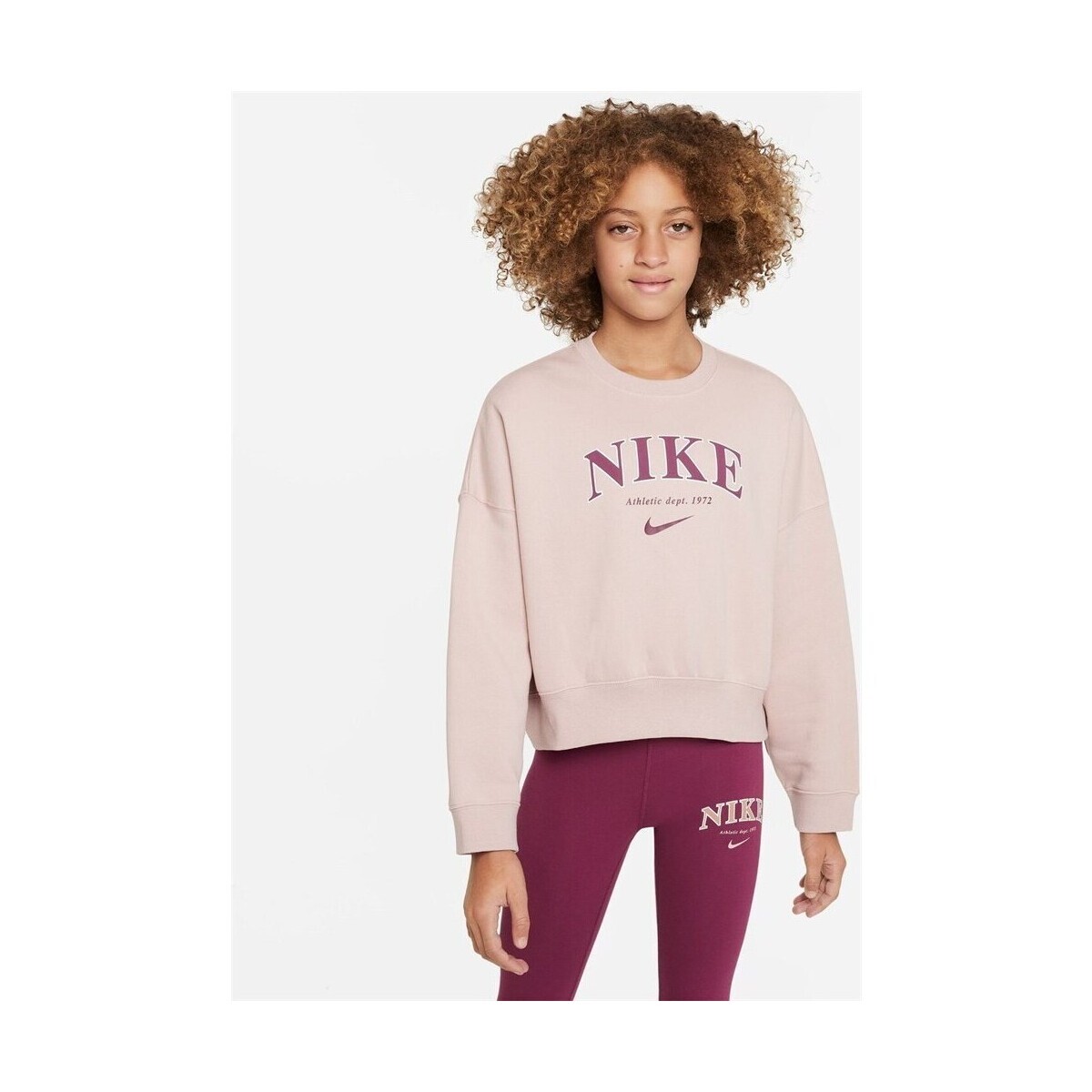 Nike  Trend Flc Crew  Růžová