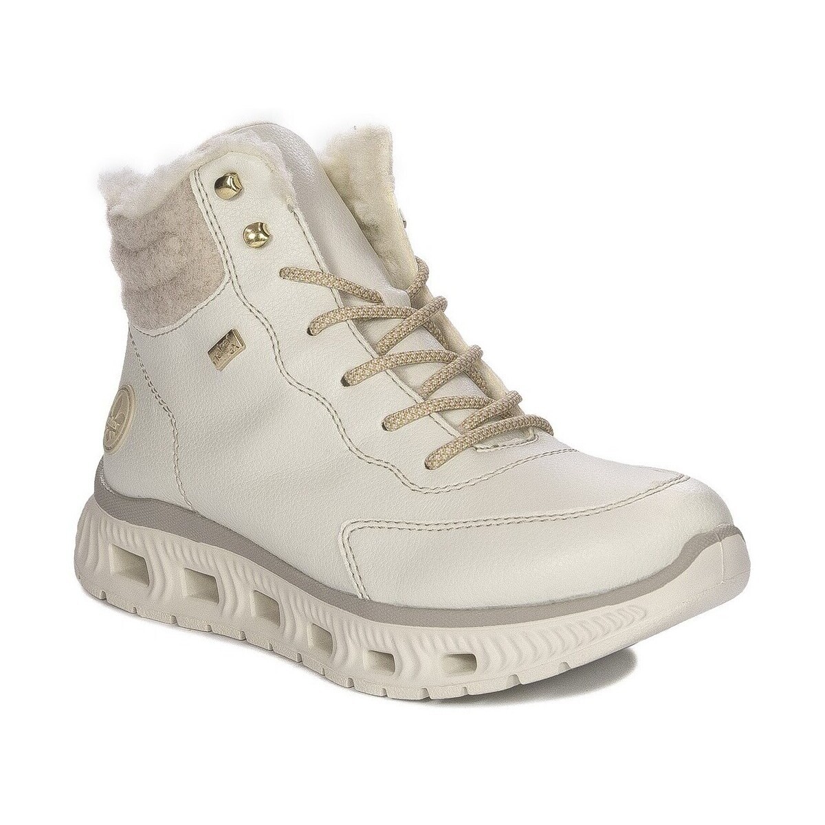 Rieker  Botki Damskie Ocieplane  ruznobarevne