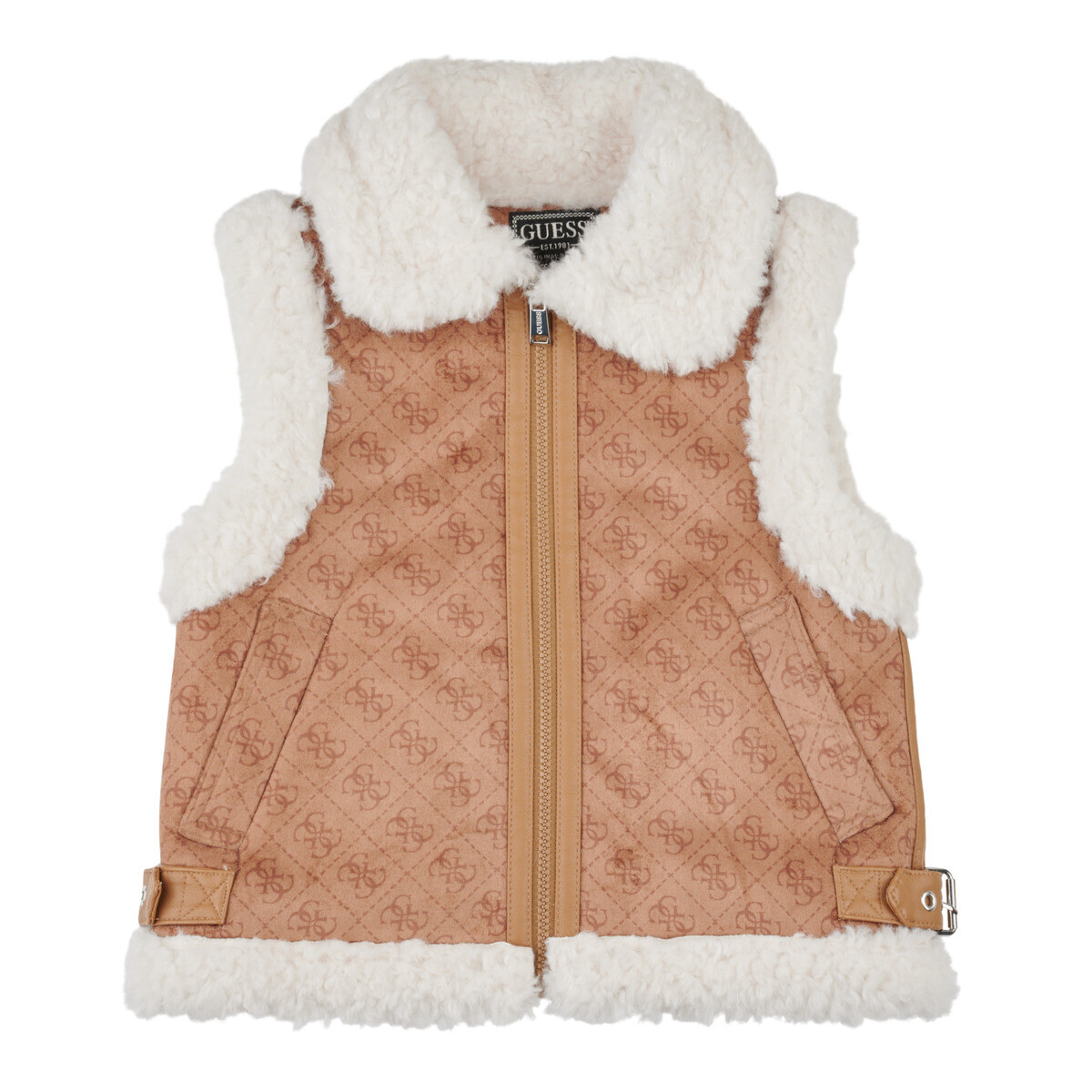 Guess  FAUX SUEDE VEST  Hnědá