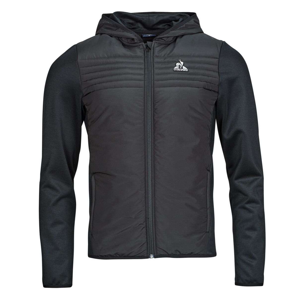 Le Coq Sportif  HYBRIDE FZ Hoody N°1 M  Černá
