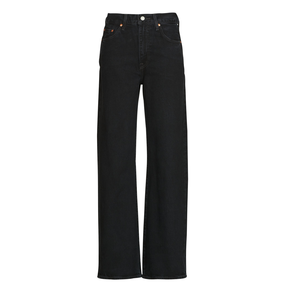 Levis  RIBCAGE WIDE LEG H223  Černá