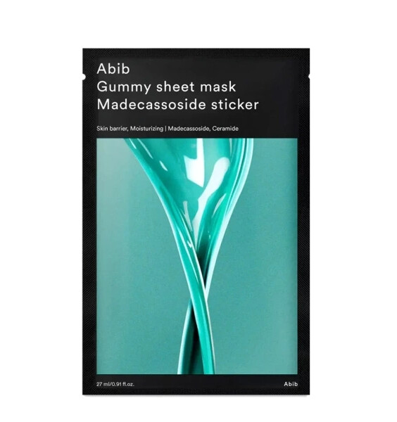Abib Hydratační plátýnková maska Madecassoside Sticker (Gummy Sheet Mask) 27 ml