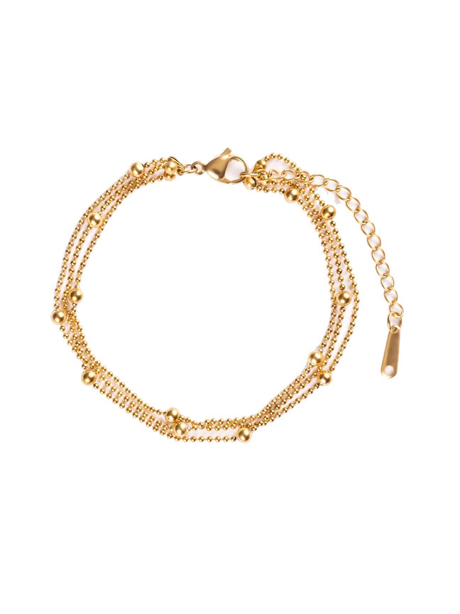 Emily Westwood Trojitý pozlacený náramek pro ženy EWB250255G