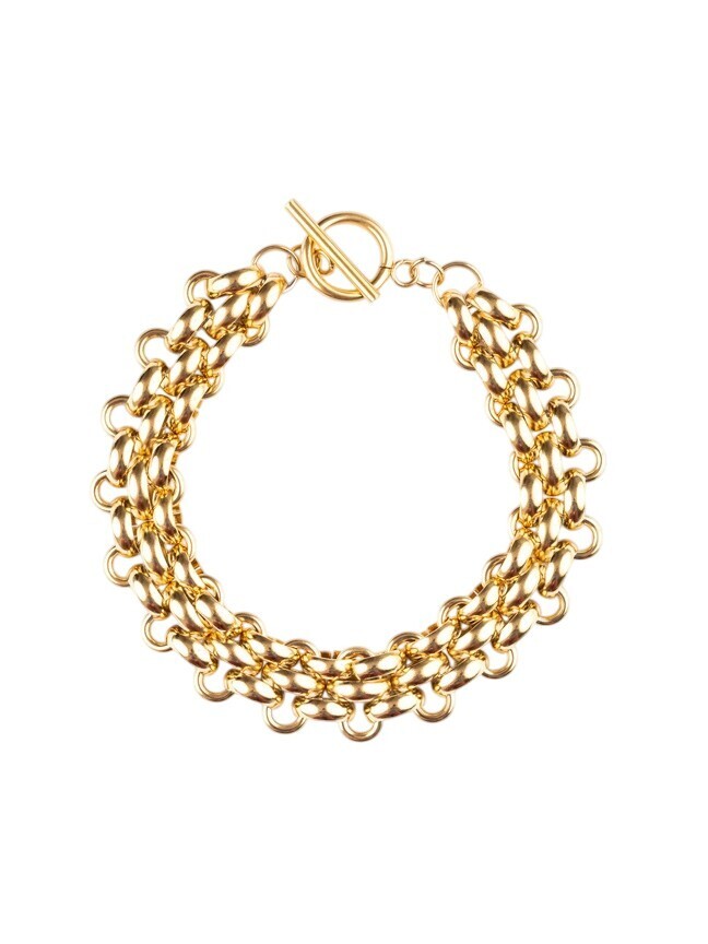 Marc Malone Trojitý řetízkový náramek MCB250166G