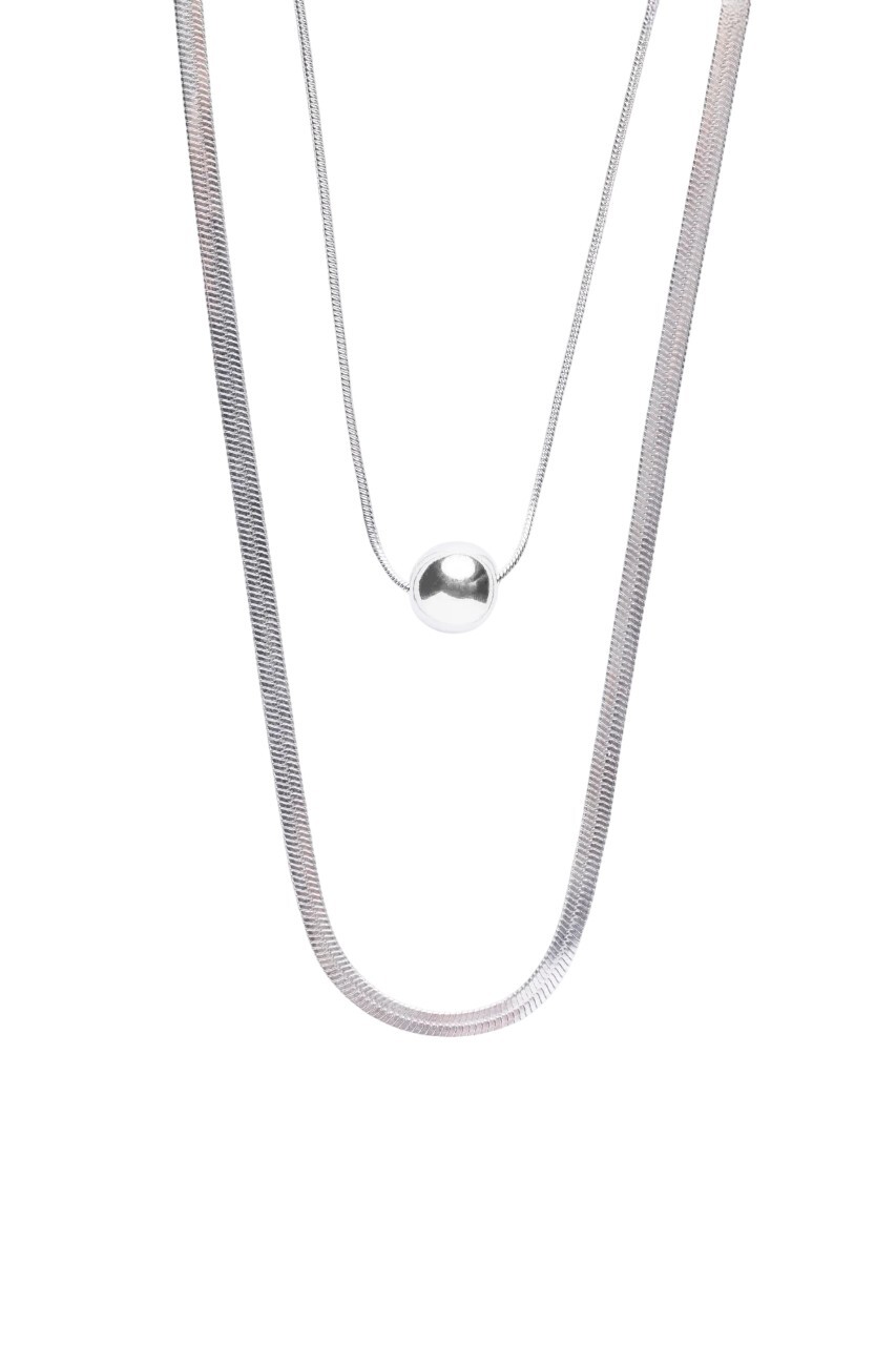 Marc Malone Módní ocelový náhrdelník Luna Silver Necklace MCN250257S