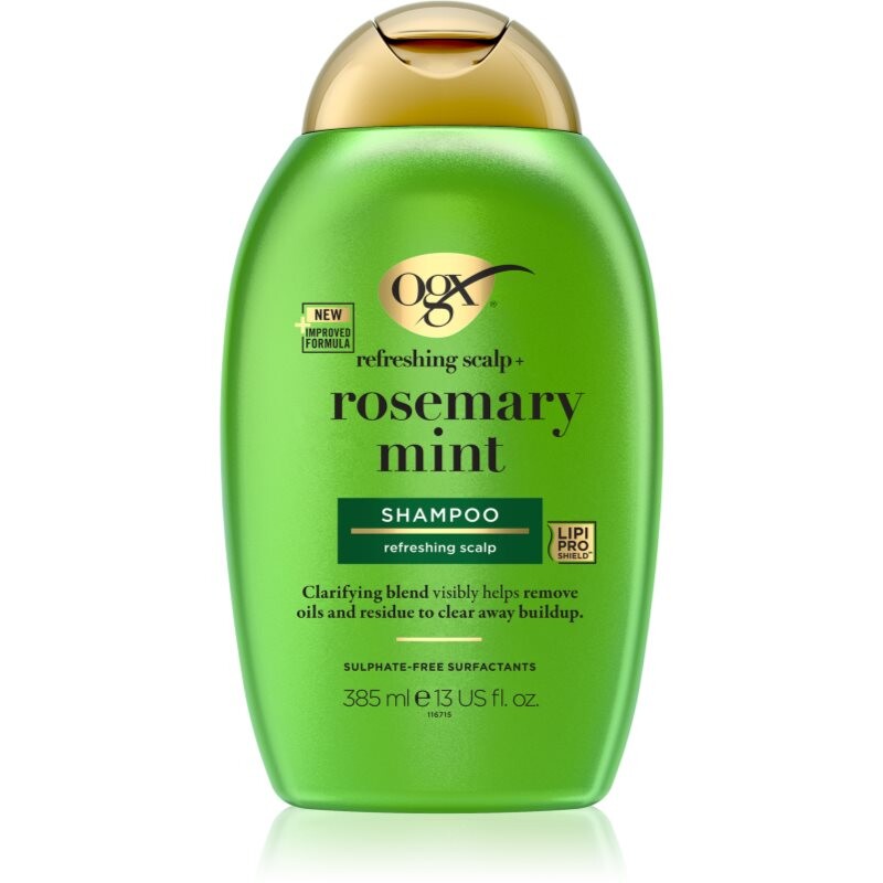OGX Rosemary Mint čisticí šampon pro mastnou pokožku hlavy 385 ml