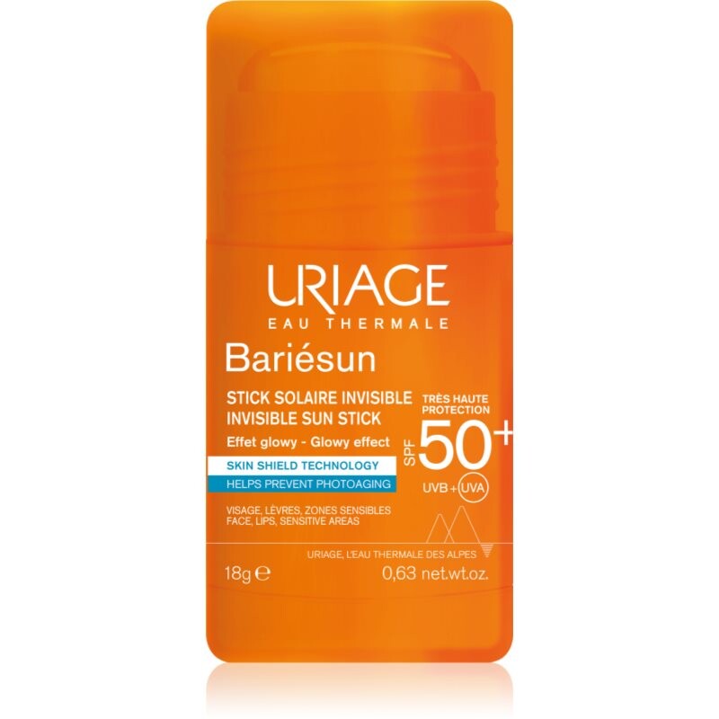 Uriage Bariésun Invisible Sun Stick ochranná tyčinka na citlivá místa SPF 50+ 18 g