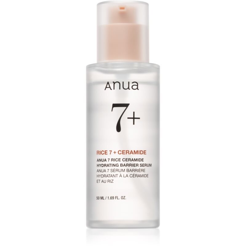 Anua Rice 7 Ceramide Hydrating Barrier Serum intenzivně hydratační pleťové sérum pro obnovu kožní bariéry 50 ml