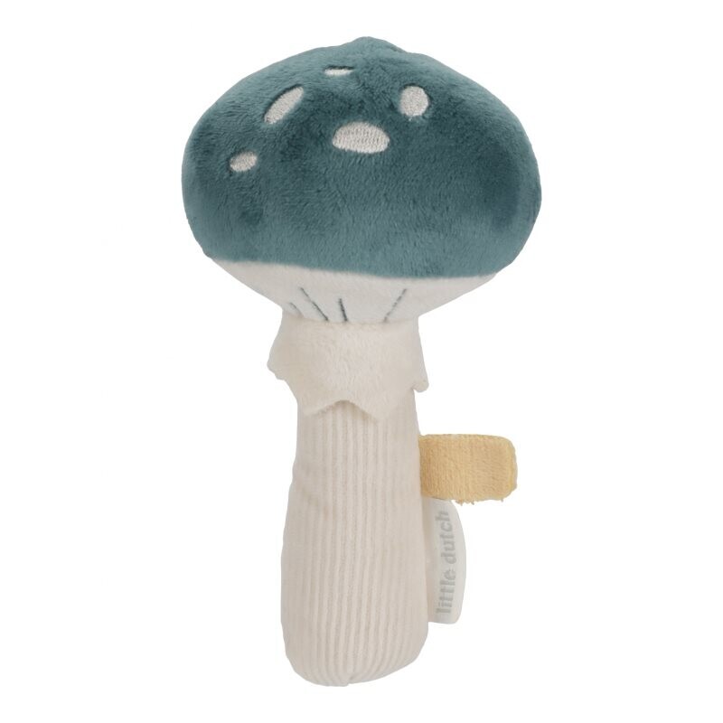 Little Dutch Forest Friends Rattle Mushroom chrastítko 0 m+ Blue 1 ks
