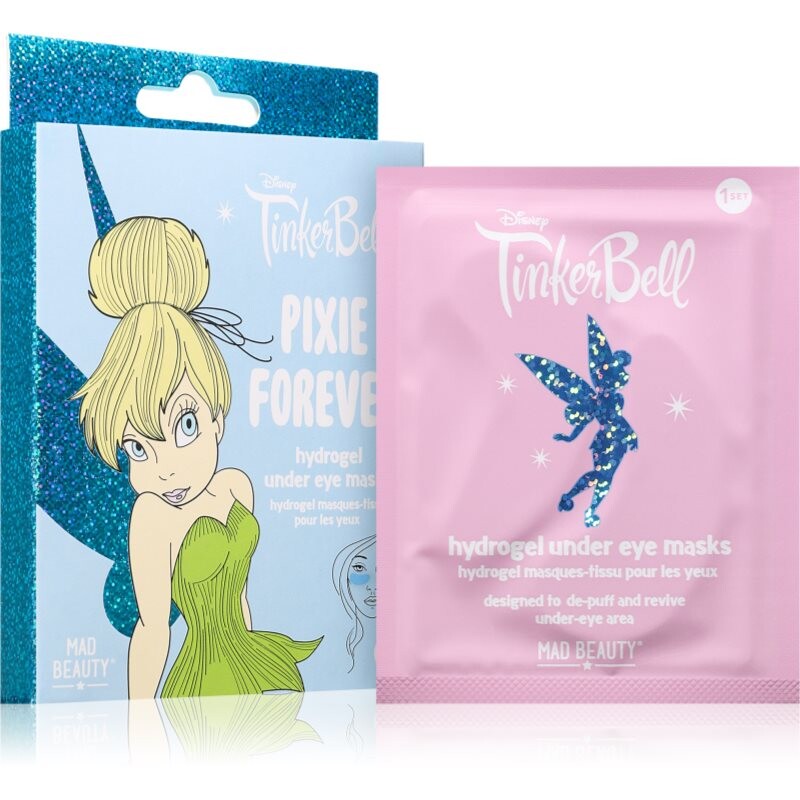Mad Beauty Disney Tinkre Bell Hydrogel Under Eye Patches gelové polštářky na oční okolí 3 pár