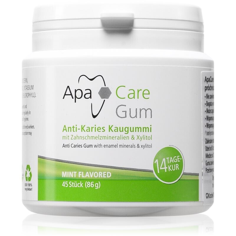 ApaCare Gum Anti Caries žvýkací guma 45 ks