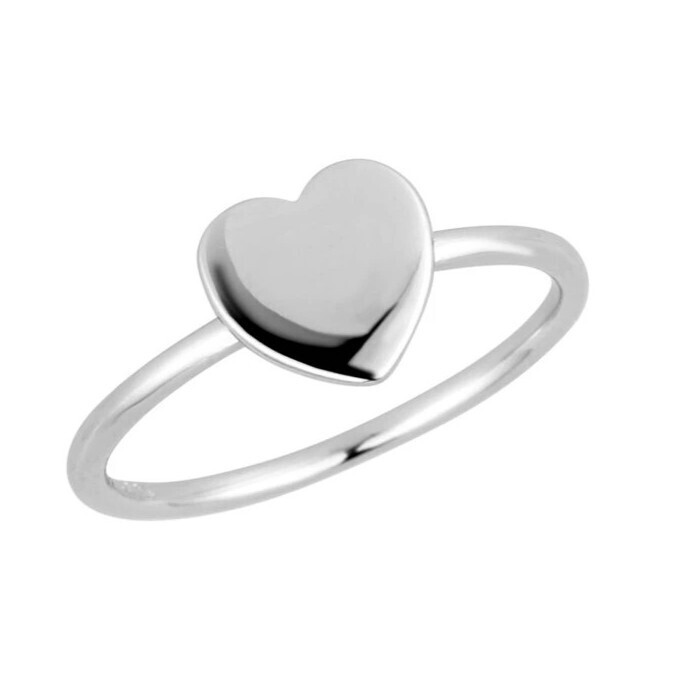 Evolution Group - Pavona Romantický stříbrný prsten Srdce 65015 58 mm