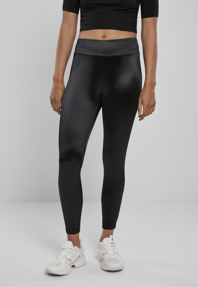 Ladies Shiny High Waist Leggings XL