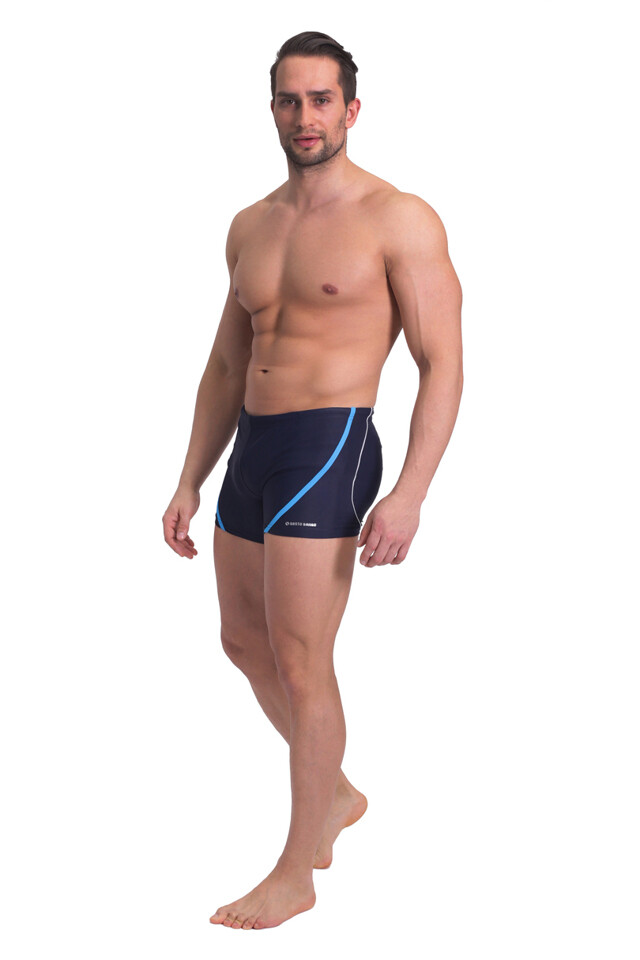 Pánské plavky BD 366 - SESTO SENSO - XL - šedo-oranžová