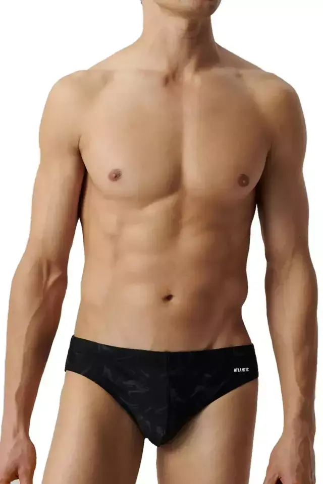 Pánské plavky 339 black - Atlantic - M - černá