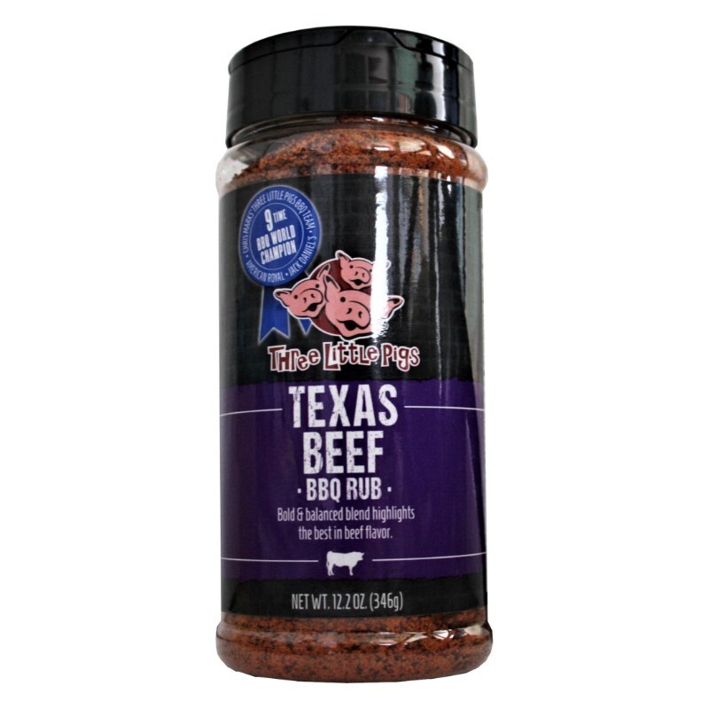 BBQ koření Texas Beef BBQ Rub 346g Three Little Pigs