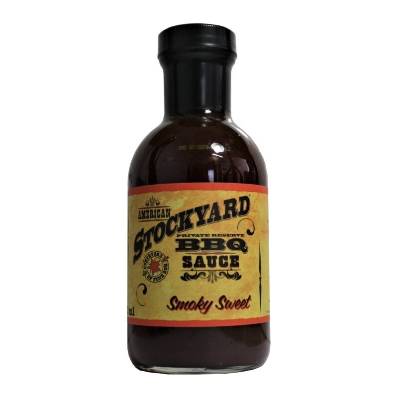 BBQ grilovací omáčka Smoky Sweet BBQ sauce 425g American Stockyard