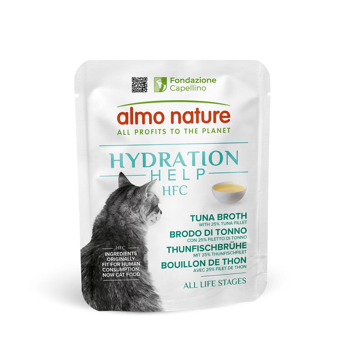 Almo Nature HFC Hydration Help 6 x 50 g - tuňákový vývar s filetem z tuňáka