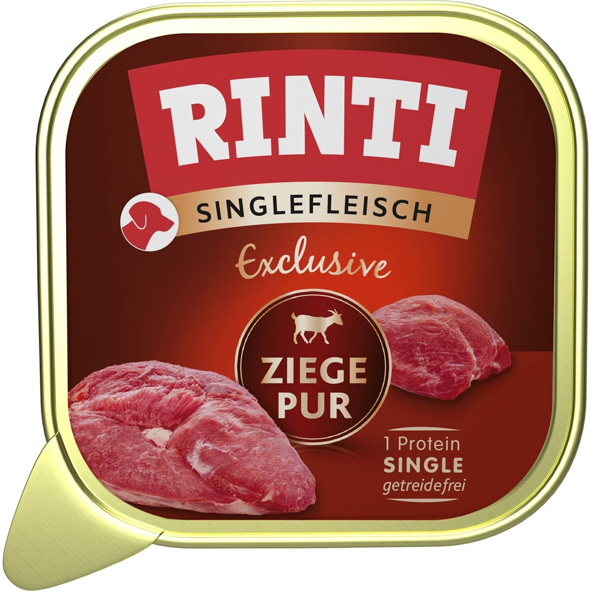RINTI Singlefleisch Exclusive 10 ks (10 x 150 g) - koza