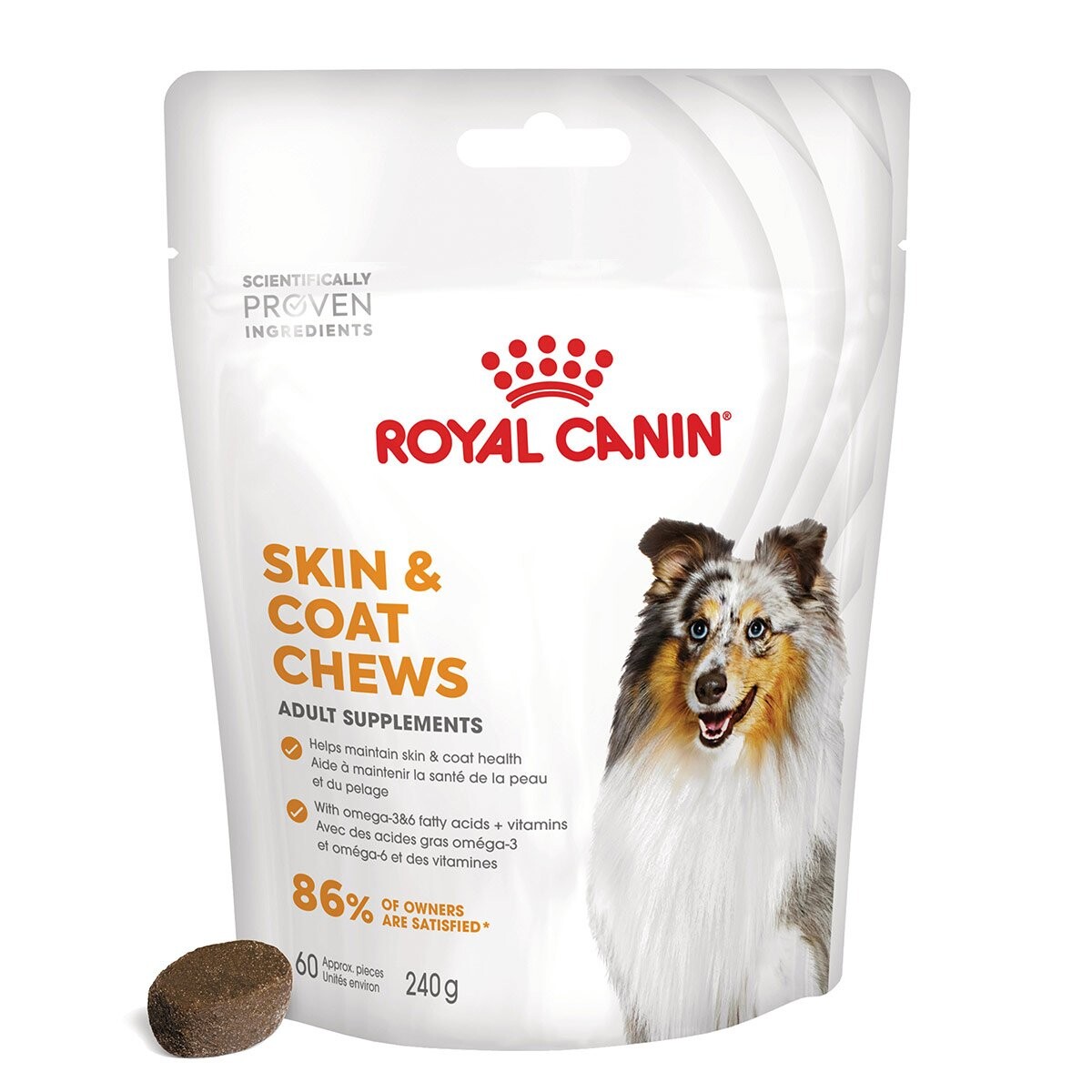 Royal Canin Skin & Coat Adult žvýkací pamlsky - 240 g