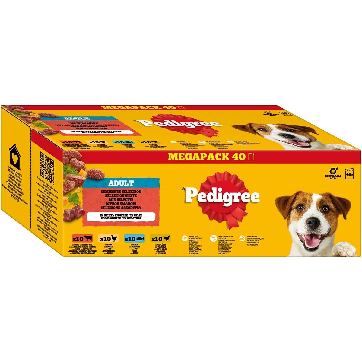 Pedigree kapsičky 40 ks (40 x 100 g) - smíšený výběr v želé (4 druhy)
