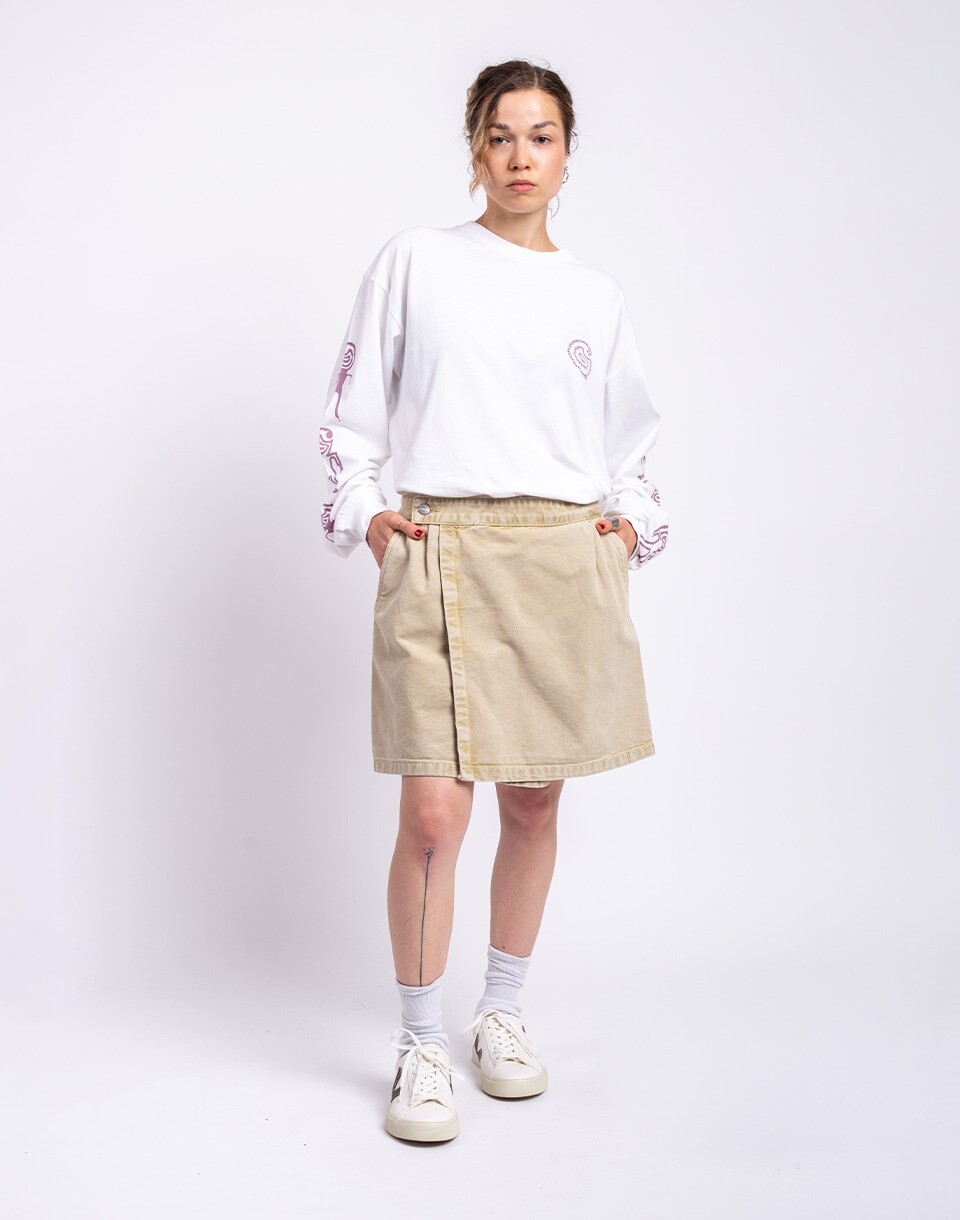 Carhartt WIP W' Emery Skirt Dusty H Brown chalk wash S