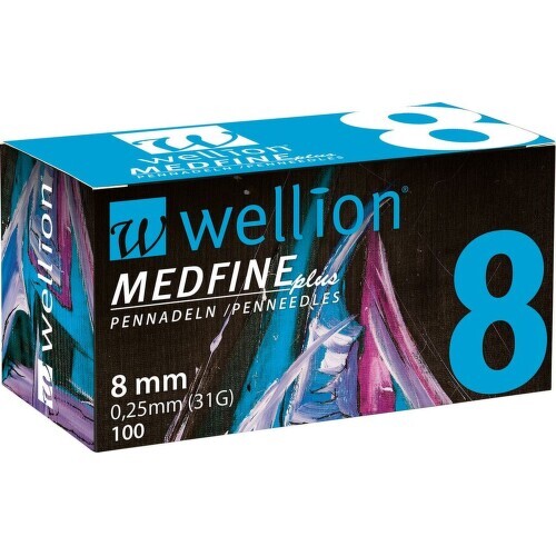 WELLION MEDFINE PLUS jEHLY PRO INZULÍNOVÁ PERA JEHLY PRO VŠECHNA INZULÍNOVÁ PERA, VEL. 31G X 8MM,