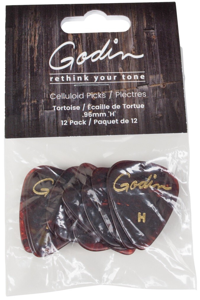 Godin Guitar Picks Heavy .96 mm Tortoise
