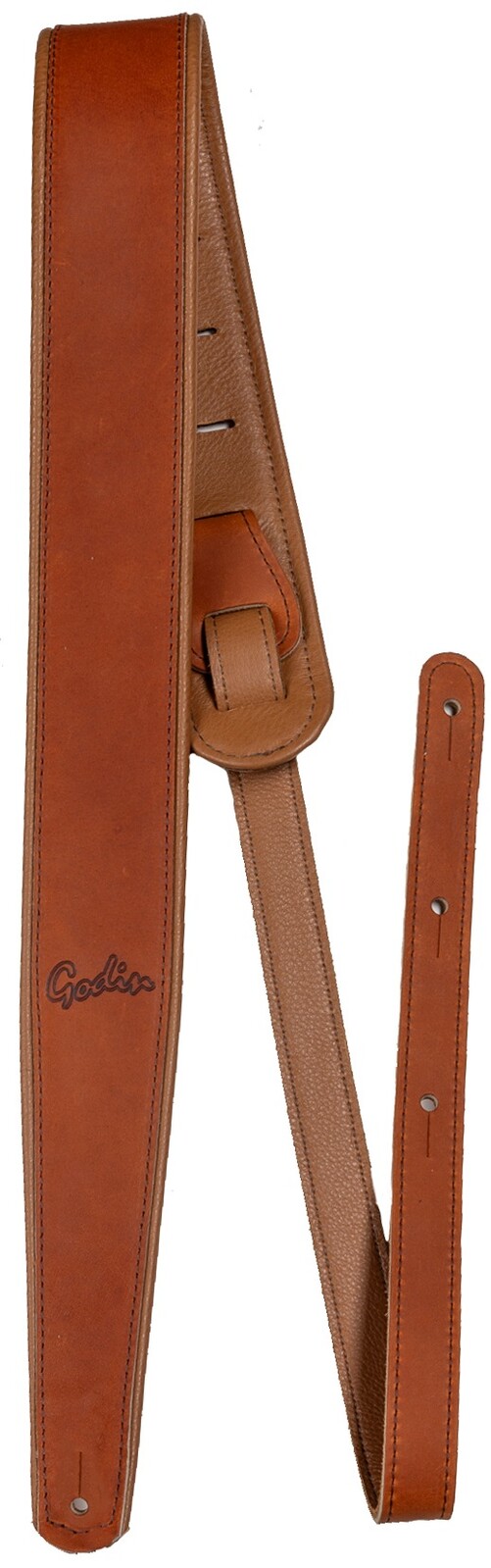 Godin Brown Leather Felt Pad Embossed