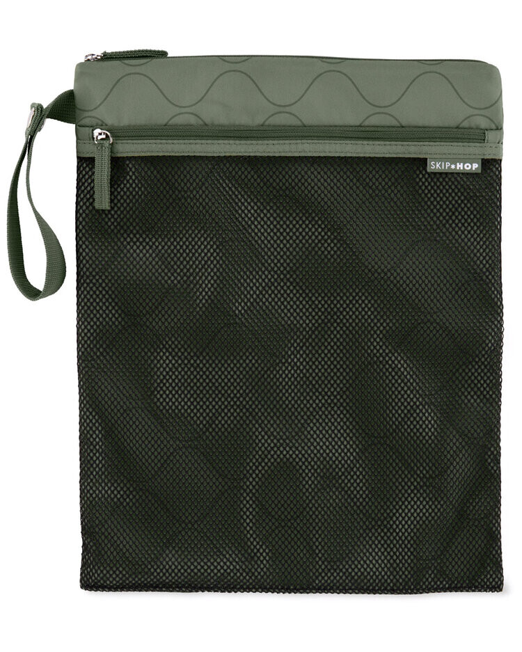 SKIP HOP Sáček nepremokavý Grab & go Dark sage 30 x 38 cm