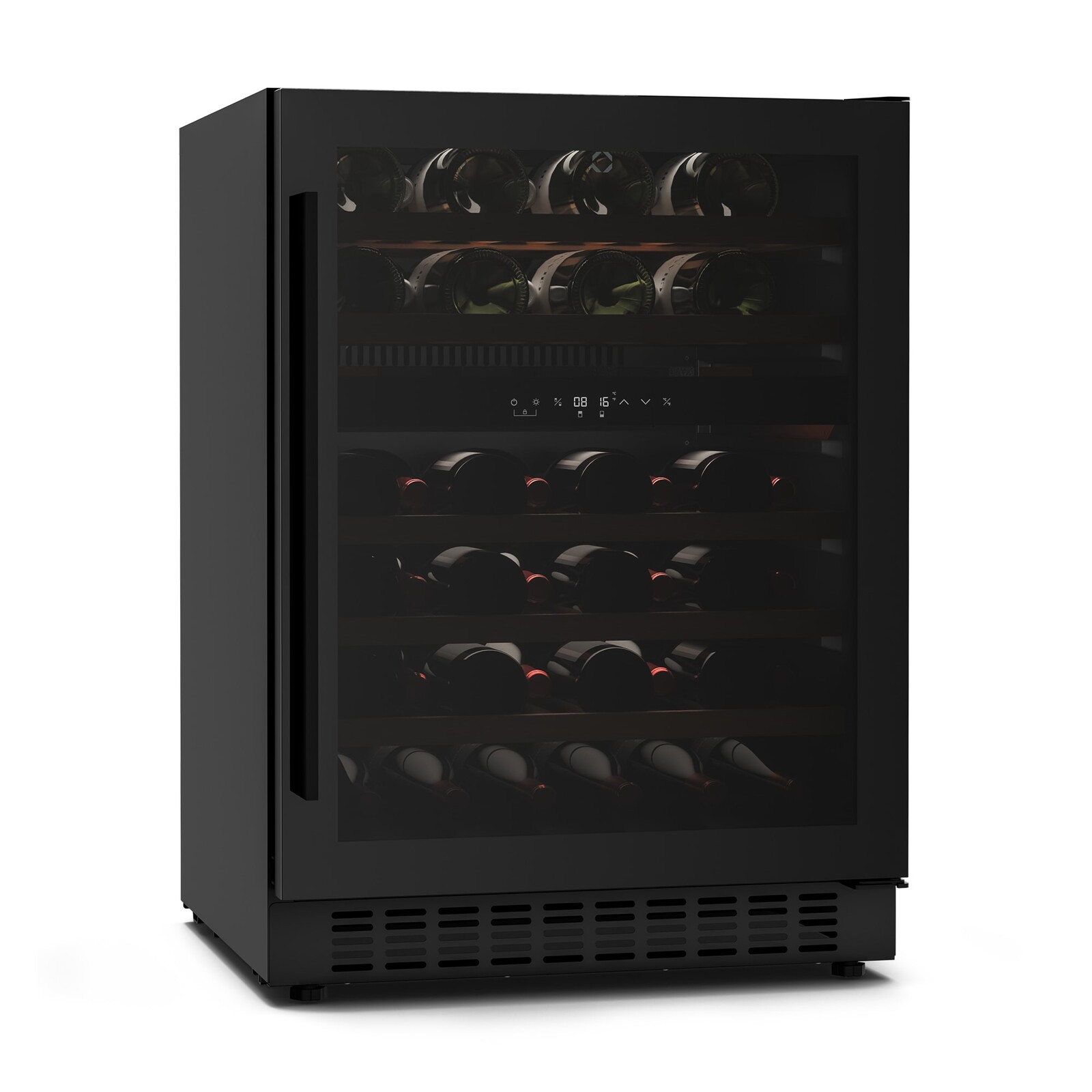 Klarstein Velaire podpultová vinotéka | moderní, elegantní | UV ochrana | Dvouzónová | 46 lahví