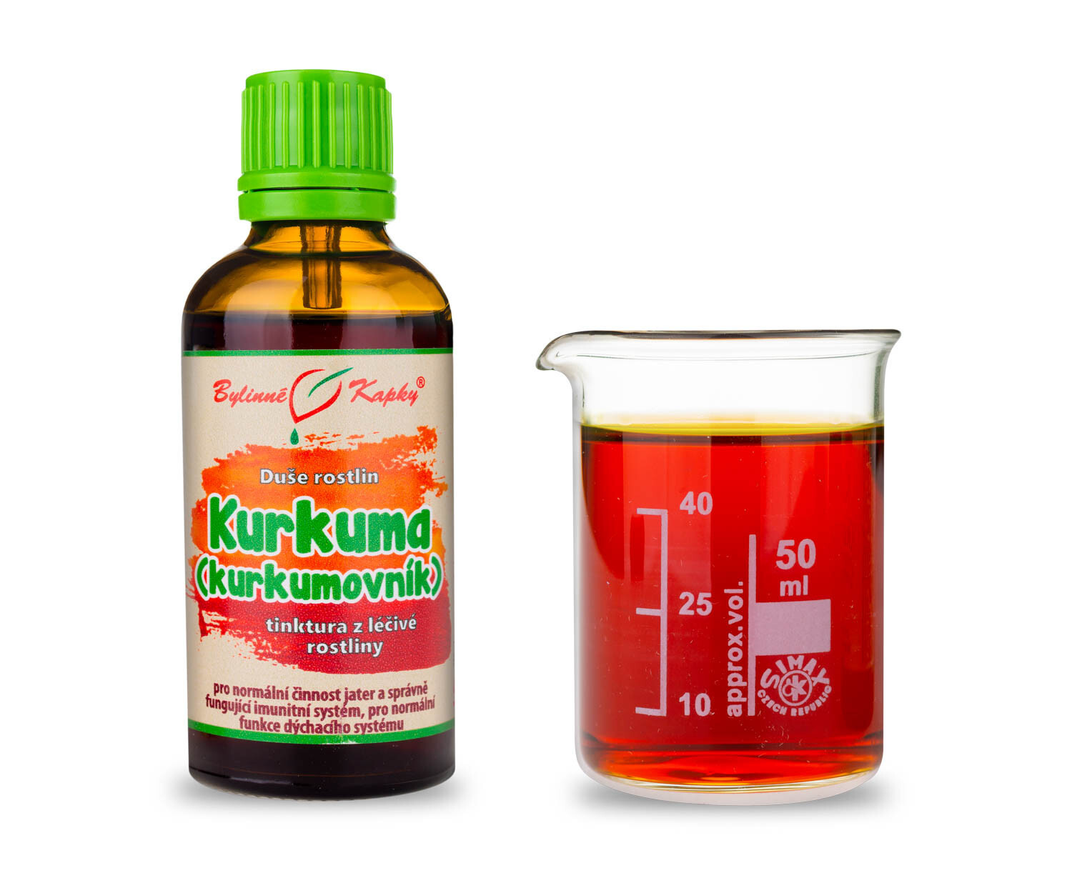 Kurkuma (kurkumovník) - Bylinné kapky (tinktura) Duše rostlin 50 ml