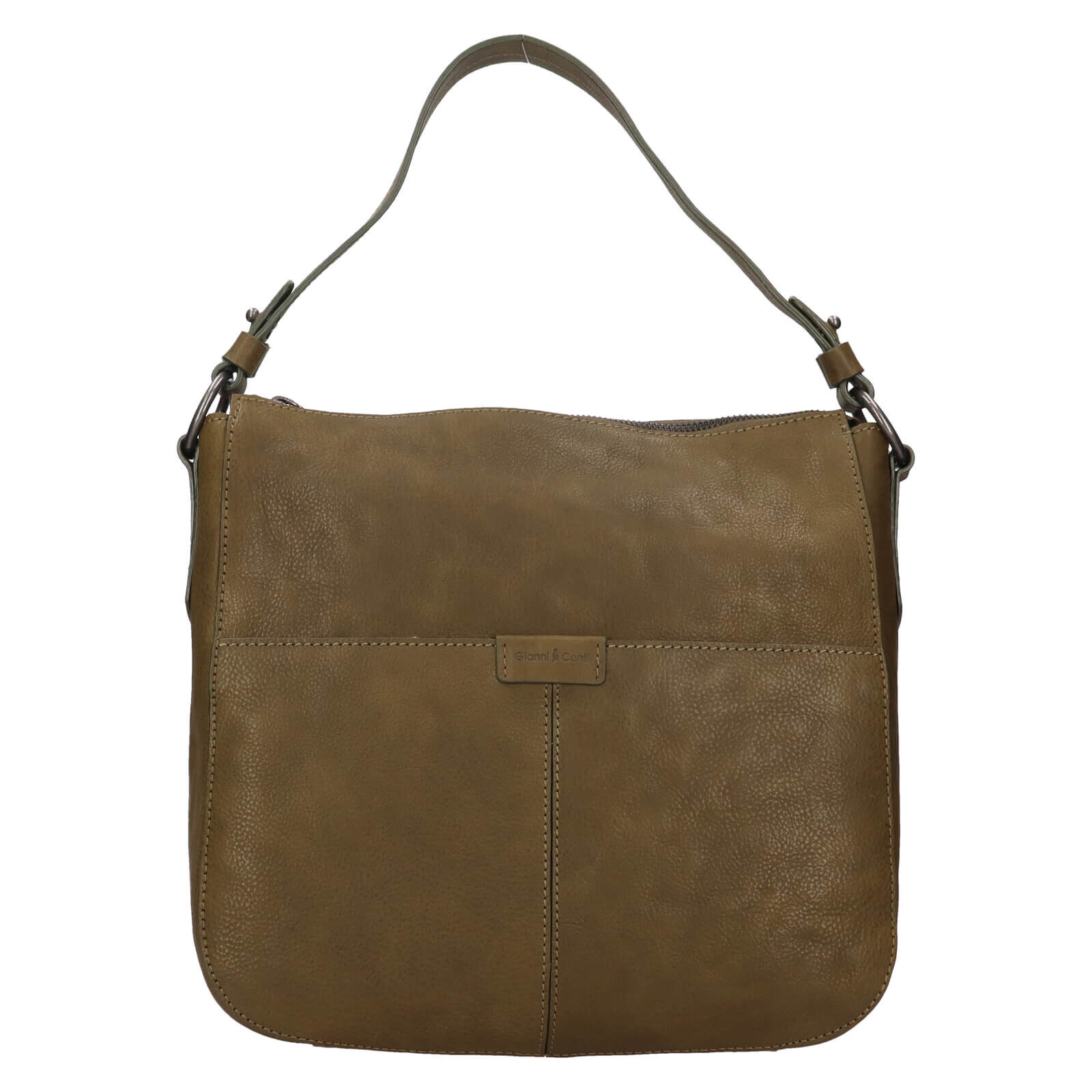 Dámská kožená kabelka Gianní Conti Luka - zelená