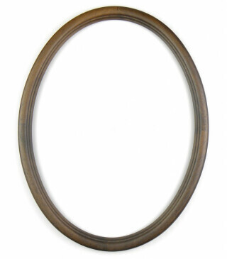 Oválný rám hnědý – 24x30cm