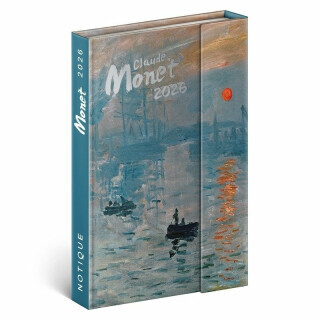 Diář 2026: Claude Monet - týdenní, magnetický, 11 x 16 cm