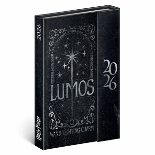 Diář 2026: Harry Potter/Lumos - týdenní, magnetický, 11 x 16 cm