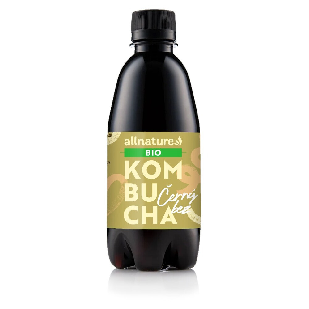 ALLNATURE Kombucha černý bez BIO 330 ml