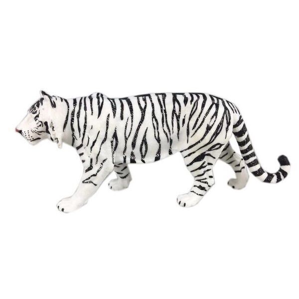 D - Figurka Tygr indický bílý 16 cm