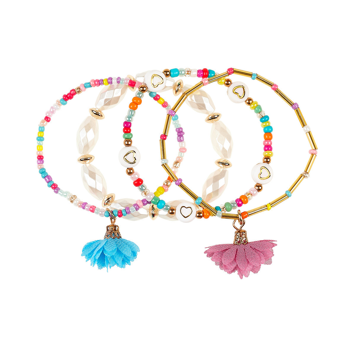 Souza! - Náramky Gina flower blue - 4 ks